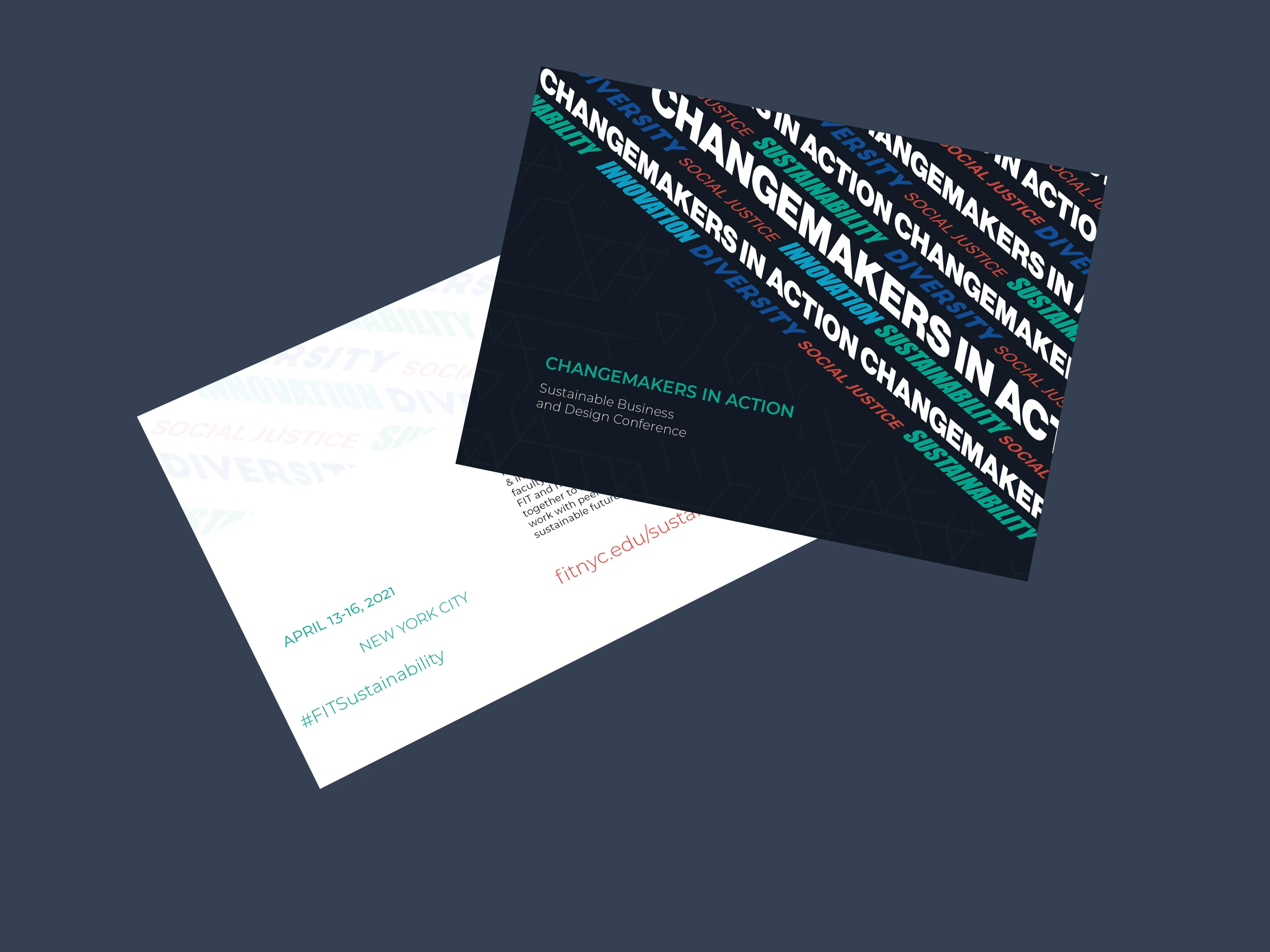 Printed collateral / A compact expression of the conference identity.