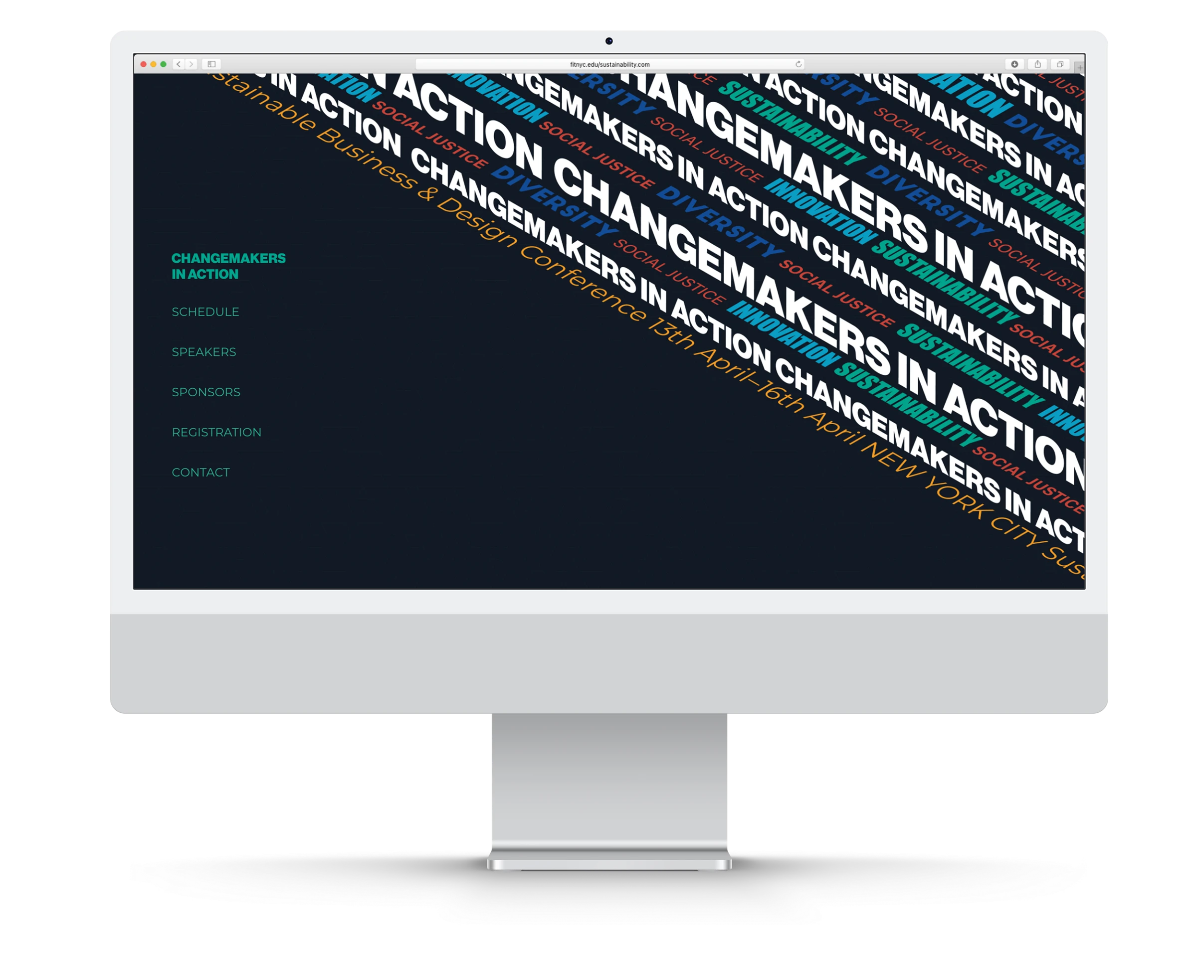 Website concept / Conference landing page.