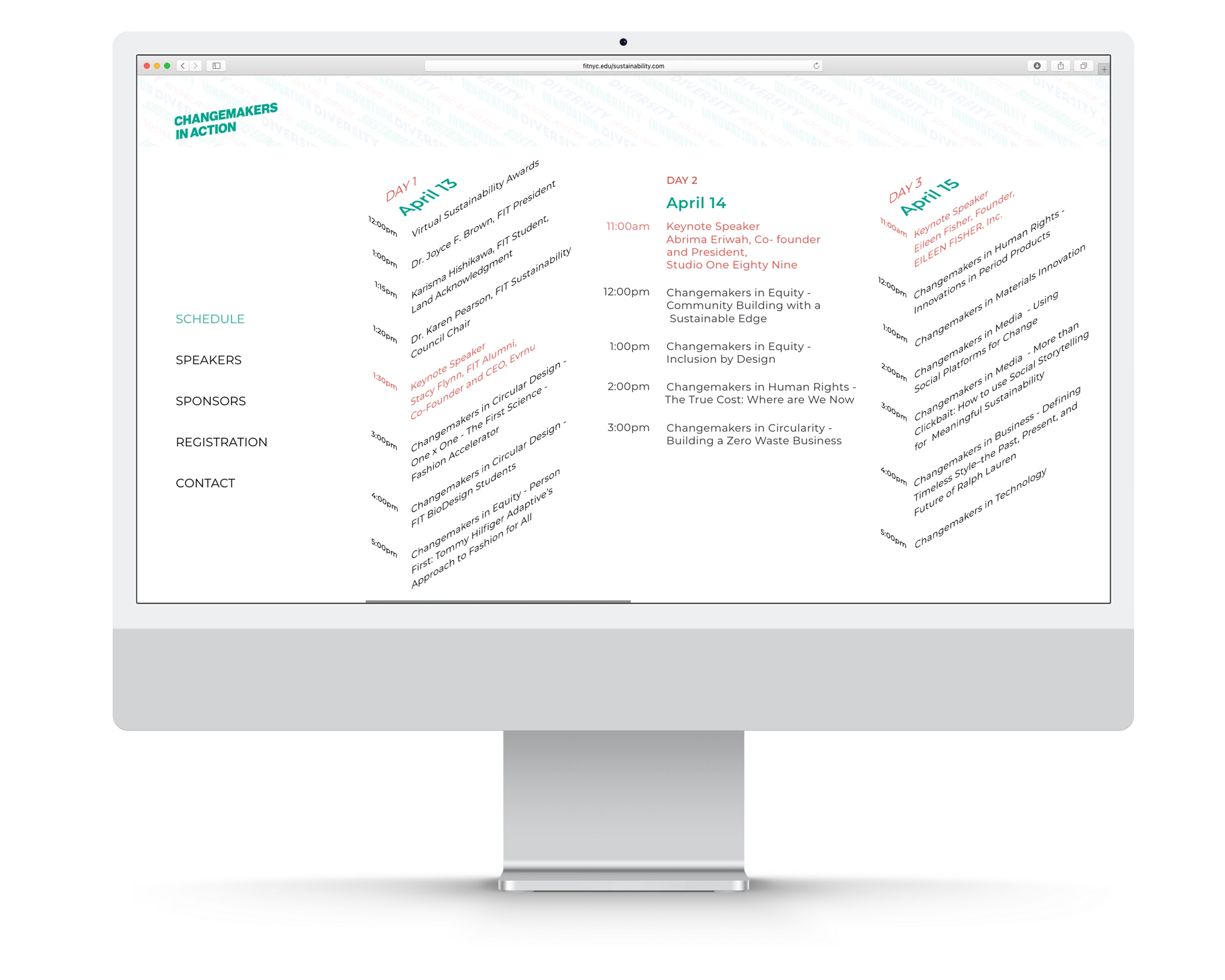 Program detail / An expanded schedule view.