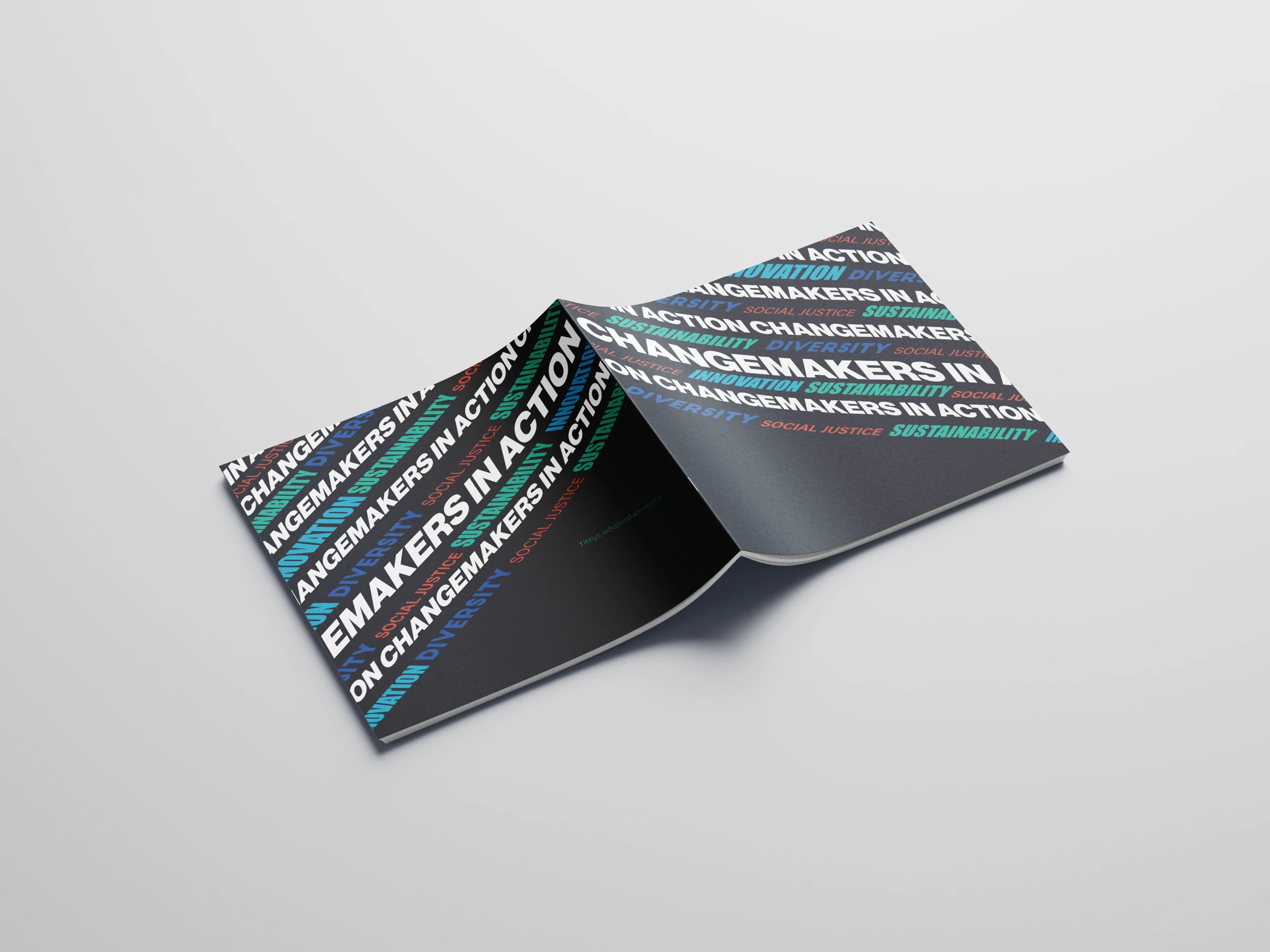 Cover wrap / The typographic system across the full object.