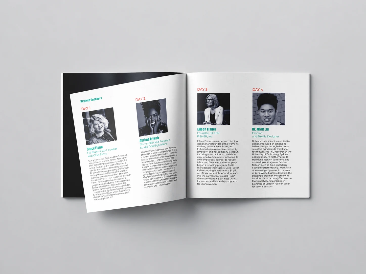 Speakers / Portraits and biographies.