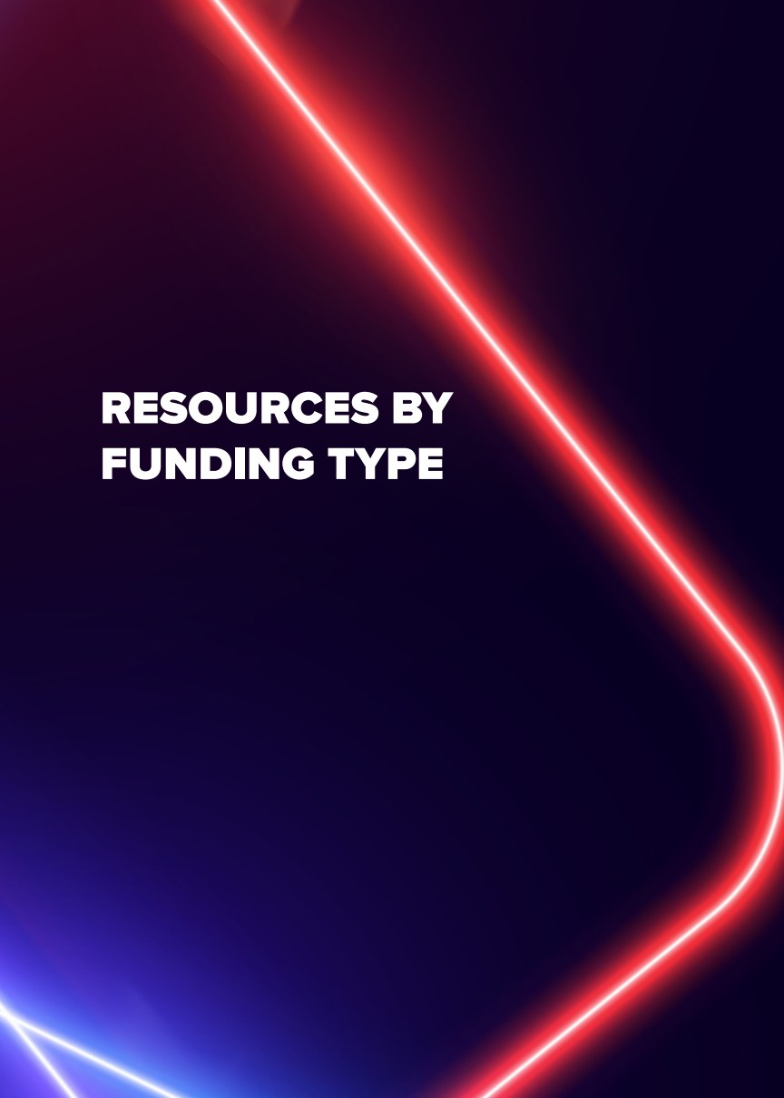 Resources by funding type section opener